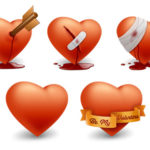 Iconos de Corazon para el dia de San Valentín